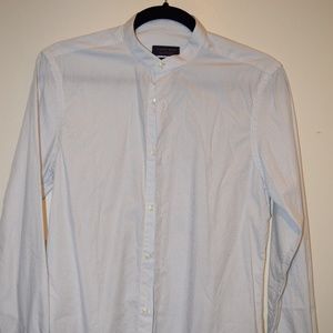 Zara Polkadotted Low Collar LS Shirt